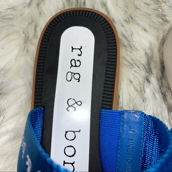 New Rag and Bone Mila slide sandal blue NWOT - Picture 3 of 7